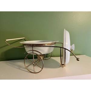 Prix personnalisé Vintage Dragon Casserole Plat Avec Métal Rikshaw Berceau Support En Métal Cadeau Pour La Mère - Product Image 4