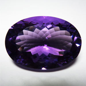 Piedra preciosa semipreciosa de amatista púrpura 100% natural en tamaño calibrado de corte facetado ovalado disponible para fabricación de joyas OEM ODM - Product Image 2
