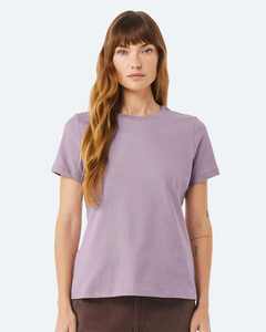 Camiseta de manga corta relajada 6400 para mujer, camiseta transpirable de punto de manga corta de algodón 100% para mujer - Product Image 5