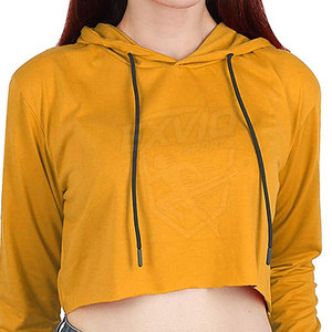 Sudaderas Cortas con Capucha para Mujer, Ligeras, con Logotipo Personalizado, Precio Económico, MOQ Bajo - Product Image 5