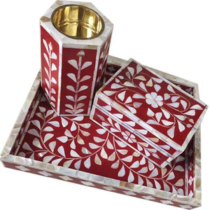 Brûleur d'encens en bois personnalisable fait à la main avec incrustation d'os de nacre porte-encens Bakhoor toutes saisons pour l'automne printemps été - Product Image 2