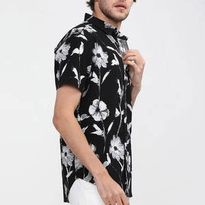 Camisa de playa hecha a medida Camisa de playa de poliéster de algodón Precio al por mayor Camisa de playa para venta en línea - Product Image 2