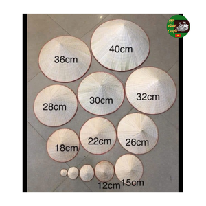 Mini Vietnamese Conical Hat for Souvenir Craft Decoration, Handcrafted Mini Conical Hat <b>String</b> Traditional Vietnamese Non La - Product Image 2