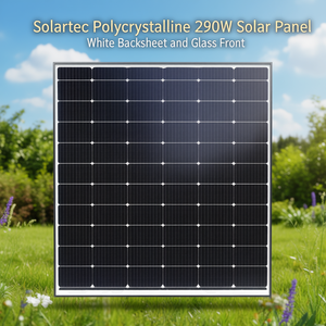 Panneau solaire polycristallin Solartec 290W avec feuille arrière blanche et face en verre - Product Image 3