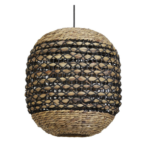 Vente en gros pas cher jonc de mer tissé Abat-jour Lustre Jacinthe d'eau Pendentif Abat-jour Plafonnier Fabriqué au Vietnam - Product Image 1