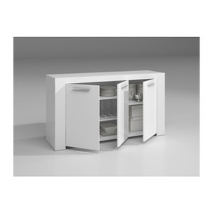 Kit Credenza 3 Ante Ambit 144x42xh80 Cm Bianco - Product Image 1