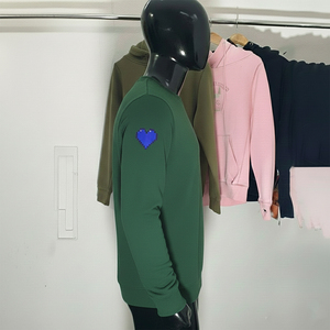 Sweat-shirt pour homme à manches longues, col rond, en coton French Terry, effet délavé, brodé, style streetwear, fabrication OEM personnalisée - Product Image 3