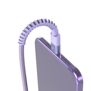 Morado para iPhone 3A 1M Cable de carga rápida <span class=keywords><strong>USB</strong></span> a Apple 3,0 aleación de aluminio de cobre puro para iPhone - Product Image 6