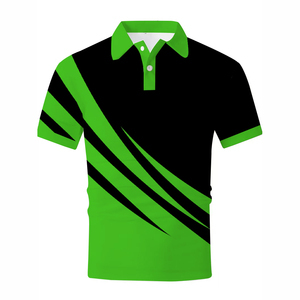 Streetwear couleur unie t-shirt personnalisé brodé impression logo uni 100% coton polyester hommes polos - Product Image 3