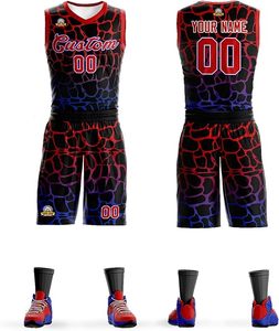 Maillot de basket-ball unisexe personnalisable en polyester de haute qualité, motif imprimé respirant à séchage rapide pour adultes, nom d'équipe personnalisé - Product Image 1