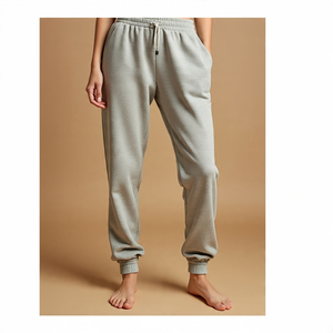 Haute qualité surdimensionné pantalons de survêtement respirant survêtement pantalon pyjama femmes coton polaire 450 GSM pantalons de survêtement dames - Product Image 5