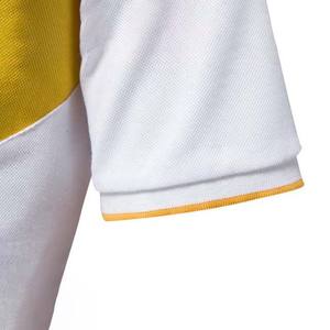 Polos de manga corta de algodón de talla grande para hombre, tela transpirable OEM, bordado personalizado, informal, ajustado, diseño de media cremallera - Product Image 3