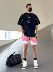 Pantalones cortos deportivos de poliéster para hombre, pantalones cortos con estampado de baloncesto de secado rápido, logotipo personalizado, pantalones cortos informales con estilo, envío DDP - Product Image 2