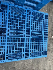 New/<b>Used</b> Factory Low Price Industrial Standard PLASTIC <b>PALLET</b> 3 RUNNER 1100x1100MM Heavy Duty 2-Way Entry for Sale - Product Image 3