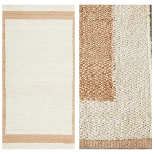Large Versatile Reversible Handmade Modern Jute Tufted Rugs Braided <b>Loomed</b> Loop Pile Eco-Friendly Quality Door Mats Various - Product Image 3