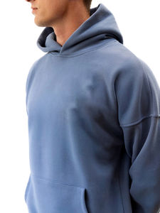 Nouveauté : Sweat à capuche pour homme de qualité supérieure, bleu, coupe ample, épaules tombantes, vêtement décontracté, respirant - Product Image 4