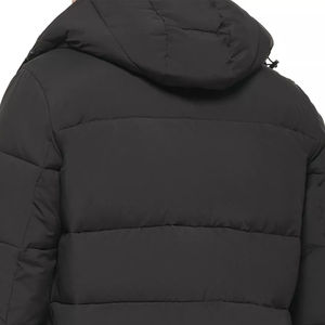 Manteaux matelassés en duvet grande taille vestes bouffantes à capuche pour hommes veste matelassée de haute qualité avec logo personnalisé imprimé pour hommes - Product Image 3