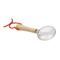 Magnifying Glass Lighted Handheld Led Working Magnifier Reading Magnifying Glass High Magnification Acrylic Lens Golden Finish