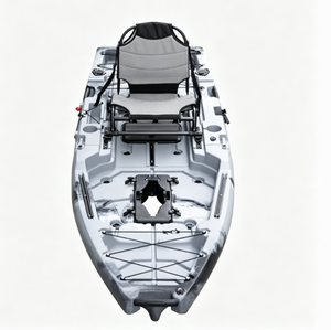 Kayak Desmontable con <span class=keywords><strong>Pedales</strong></span> de PVC, Bote de Pesca Plegable, Canoa Inflable Ligera para Ríos y Lagos - Product Image 4