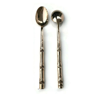 Couverts de cuisine design vintage, ensemble de cuillères, vaisselle de qualité supérieure en acier inoxydable poli miroir, ensemble de couverts de l'Inde - Product Image 3