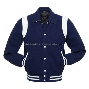 Chaqueta de invierno personalizada para invierno, deportes universitarios al aire libre, chaquetas y abrigo para hombre, chaqueta universitaria de béisbol Bomber Letterman de algodón para hombre, chaqueta de invierno de gran tamaño para hombre - Product Image 1