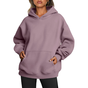 Nouvel arrivage Sweats à capuche surdimensionnés pour femme Sweats à capuche respirants lourds à épaules tombantes pour femmes sérigraphiés personnalisés - Product Image 2