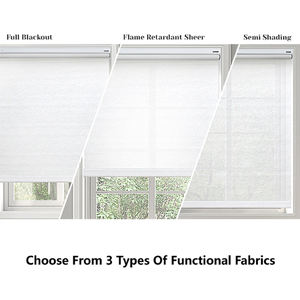 Stores verticaux à double semi-occultation de haute qualité et économiques, 30% polyester 70% <span class=keywords><strong>PVC</strong></span>, contrôle Zigbee, pour hôtel - Product Image 4