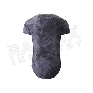 เสื้อยืดพิมพ์ลายฮิปฮอปทรงกลมมีรอยขาดสำหรับผู้ชายฮิปสเตอร์ - Product Image 2