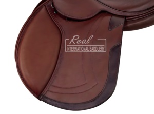 Vibrating Horse Saddle Premium Leather Jumping Saddle Custom Design for Racing and <b>Dressage</b> Riders - Product Image 4