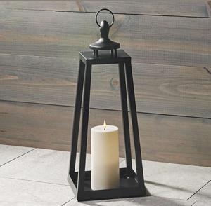 Set Of 4 <b>Black</b> Coated Metal Candle <b>Lantern</b> for Indoor & <b>Outdoor</b> Christmas Hanging Decoration <b>Lanterns</b> - Product Image 3