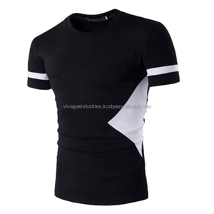 เสื้อยืดออกกำลังกายโอเวอร์ไซส์ผ้าฝ้าย 100% ขายส่ง ระบายอากาศได้ดี เป็นมิตรกับสิ่งแวดล้อม แฟชั่นทันสมัย ลายเรียบ สไตล์สตรีท สำหรับผู้ชาย - Product Image 3