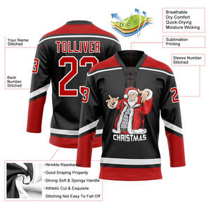 Uniforme de hockey sur glace imprimé léger et respirant 2025 en gros, 100 % polyester, personnalisable, design populaire USA - Product Image 3