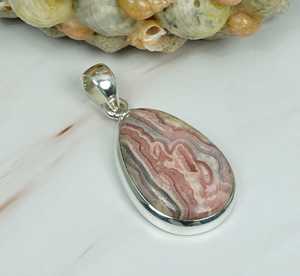 Exclusif Argent Sterling 925 Naturel Rose Rhodochrosite Gemstone Spinner Pendentif Lunette Réglage Tendance Fine Jewelry pour - Product Image 1