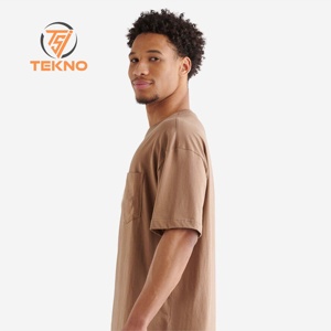 T-shirts surdimensionnés pour hommes de haute qualité personnalisés meilleure conception Logos imprimés respirant à manches courtes décontracté coupe ample longue longueur - Product Image 3