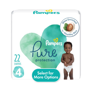 Couches de protection Pampers Pure-Taille 1, approvisionnement d'un mois (198 pièces), couches jetables de qualité supérieure hypoallergéniques pour bébé - Product Image 4