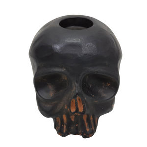 Bougeoir en aluminium en forme de tête de mort, dernière conception, couleur argent, pour la décoration de Festival et de mariage - Product Image 4