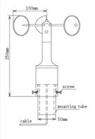 Anémomètre Zhengyu Windspeed Transmit, capteur de vitesse du vent industriel, équipement météorologique de haute précision
