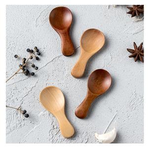 Mini cuillère en bois Mini cuillères en bois écologiques Cuillère de cuisine en bois naturel artisanat brillant poli alimentaire sûr - Product Image 6