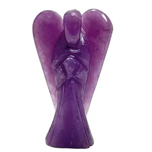 Lepidolite 2 Inch Crystal Angel Hand Carved Crystal Angel Wholesale Natural Gemstone Angel And Positive Energy Healing Stone