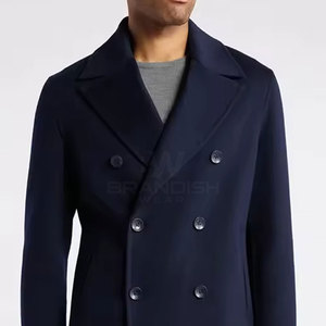 Peacoat confortable léger pour hommes facile à porter Durable Materia Offre Spéciale Prix raisonnable Utilisation en plein air Peacoat d'hiver - Product Image 4