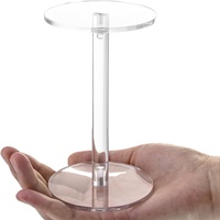 Soporte de exhibición de columna redonda de acrílico transparente, estante decorativo colgante, soporte para figuras DIY, soporte para adornos, elevadores de mesa, mostrador de venta al por menor y tocador