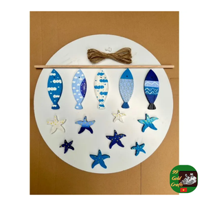 Peces de madera pintados a mano, decoración artística de peces de madera, ornamento de peces de madera personalizado Exportador: Auténtico y pintado a mano, un escritorio único - Product Image 6