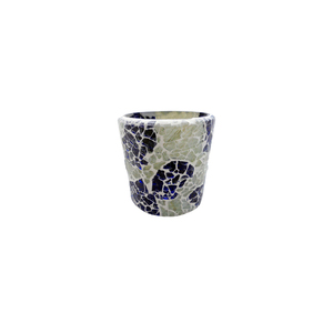 Vente chaude Verre Votive Aqua Bleu Mosaïque Bougeoir Pour Salon Et Décoration De La Maison À La Main en Vrac - Product Image 2