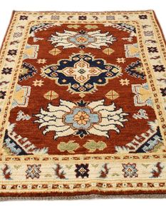 Kazak <b>Brown</b> Hand Knotted <b>Wool</b> Rug Premium Area Rugs & Sets - Product Image 2