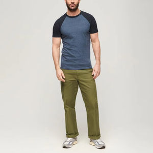 เสื้อยืดออกกำลังกายสำหรับผู้ชายน้ำหนัก240กรัมแขนแร็กแลนออกแบบได้ตามต้องการดีไซน์100% จากโรงงานโดยตรง - Product Image 3