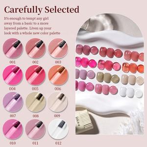 Vernis Gel Jelly Couleur Neutre R S Nail Logo Personnalisé Nude Rose Transparent Jelly pour <span class=keywords><strong>French</strong></span> <span class=keywords><strong>Manucure</strong></span> et Nail Art - Product Image 4