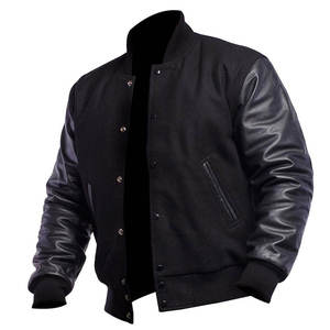 Prix de gros, veste universitaire d'hiver pour hommes la plus populaire, veste en laine de style lettreman, coupe ajustée unisexe 2026, veste universitaire pour hommes - Product Image 2