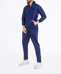 Offre Spéciale hiver épais polaire survêtement hommes Polyester vêtements de sport survêtement deux pièces sweat à capuche imprimé avec fermeture éclair complète - Product Image 1