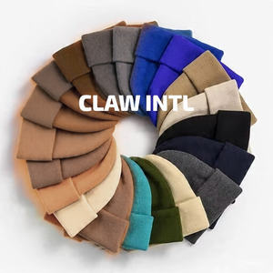 Custom Personalized Solid Colour <b>Knitted</b> <b>Beanie</b> Cap Winter Logo Men's Custom <b>Beanies</b> for Winter Most Popular Cap Style - Product Image 4