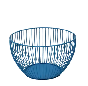 Panier en métal de la plus haute qualité en forme de bol Panier classique de haute qualité en noir enduit Paniers filaires en fer à arrivée chaude Vente chaude - Product Image 2